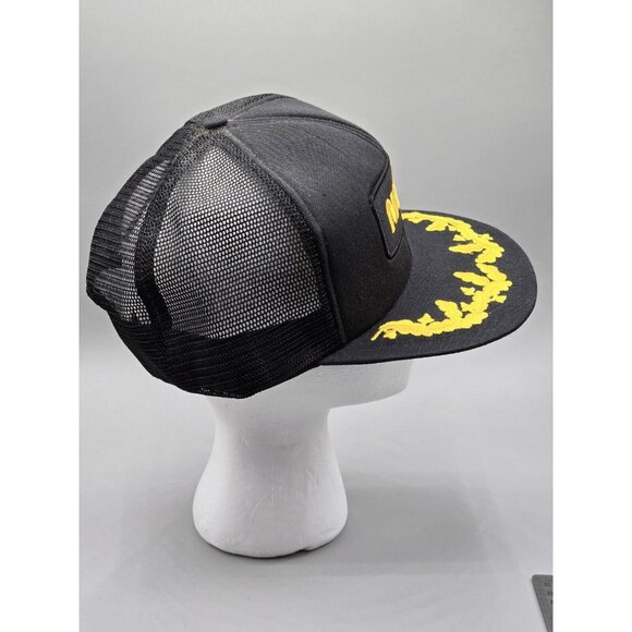 Deadstock NASA Space‎ Gold Leaf Black Snapback Trucker Mesh Hat Cap Patch Space - Picture 3 of 8